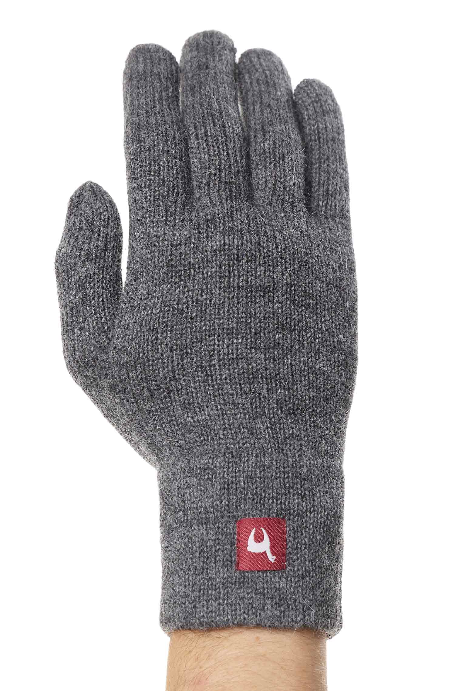 Alpaka Fingerhandschuhe UNI aus 100% Baby Alpaka